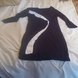 Super comfortable black and white dress